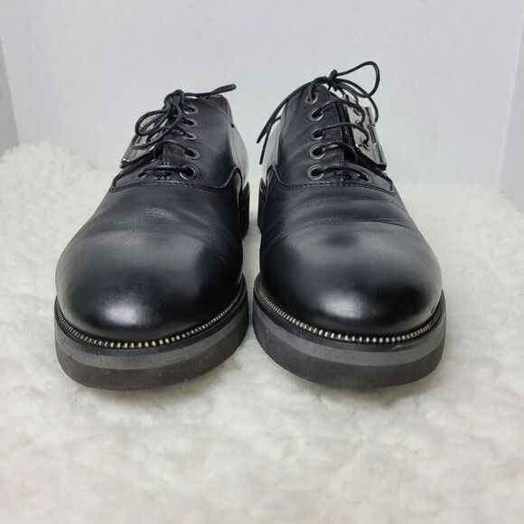 Cesare Paciotti Mens Shoes  Size 7 Black Leather Oxford Derby Luxury - Picture 3 of 12